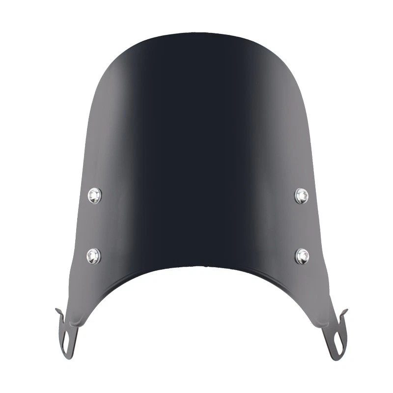 5-7" Motorcycle Black Universal Headlight Fairing Windshield Windscreen Shield Foto 2 de 4