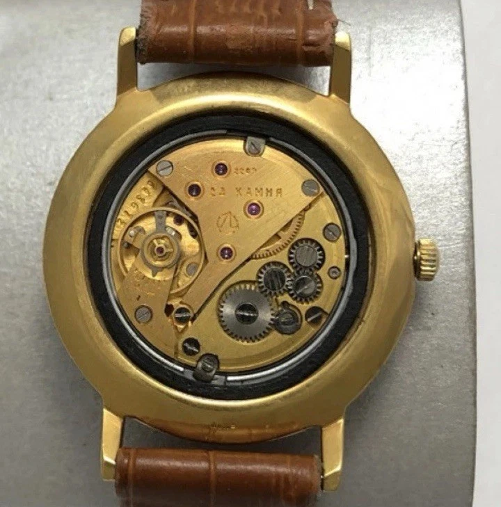 Reloj Pulsera Hombre Edición Limitada Chapado en Oro Vintage Luch 23 Joyas Regalo URSS Foto 3 de 4