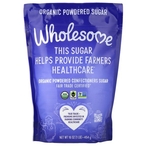 Organic Powdered Confectioners Sugar, 16 oz (454 g)