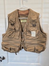 Vintage Fly Fishing Vest Safari Club Tons Of Pockets Size M Khaki