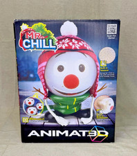 Mr Chill Animated Snowman Christmas Talking Singing Dancing Figure w Box Works