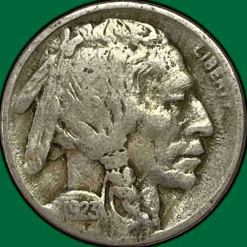 1923 Buffalo Nickel Very Fine VF Coin #34593