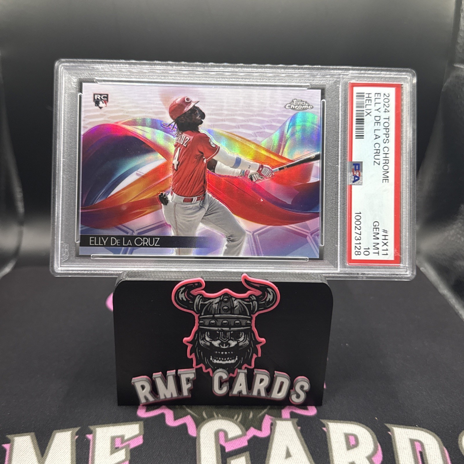 2024 Elly De La Cruz Topps Chrome Helix Rookie SSP #HX-11 PSA 10 GEM MT Case Hit