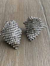 Vintage Musi Fabulous Clear Rhinestone Shoe Clip Pair