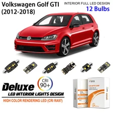 LED Interior Light Kit for Volkswagen Golf GTI MK7 White LED Light Bulbs Upgrade