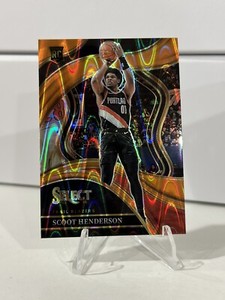 2023-24 Select Scoot Henderson Courtside Orange Tectonic SSP Rookie