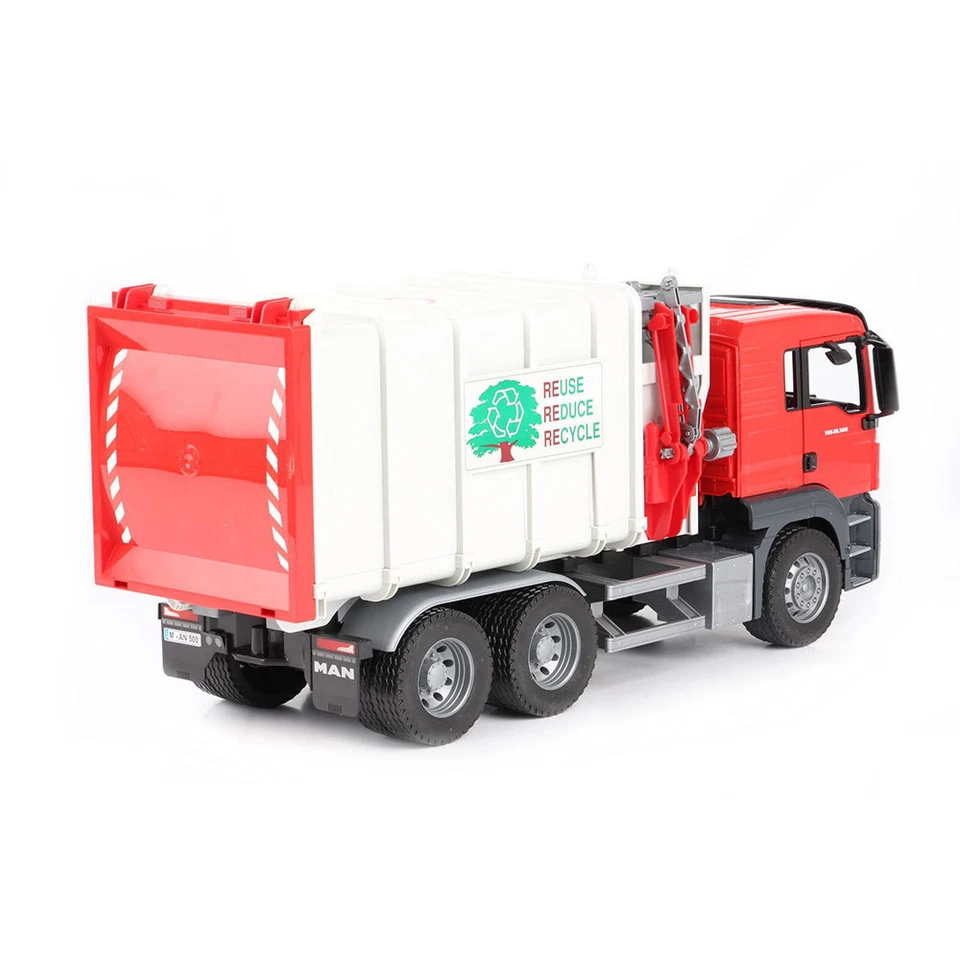 Bruder 53cm 1:16 MAN TGS Side Loading Garbage/Recycling Truck w/Bin Kids Toy - image 4 of 4