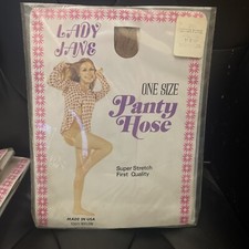 Vintage Lady Lane Beigetone Pantyhose one size