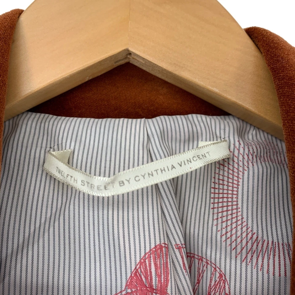 Chaqueta de montar de terciopelo Twelth Street Cynthia Vincent para mujer talla pequeña Spice 3913 Foto 4 de 4