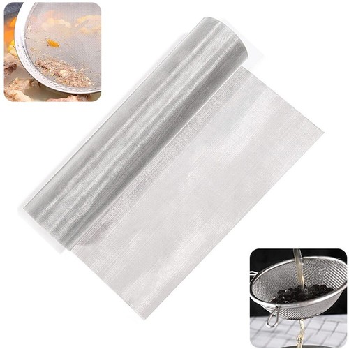 50 Maschendrahtsiebfilter 304 Edelstahl Drahtgewebe Gewebte Silbersieb 40x90cm - Bild 7 von 7