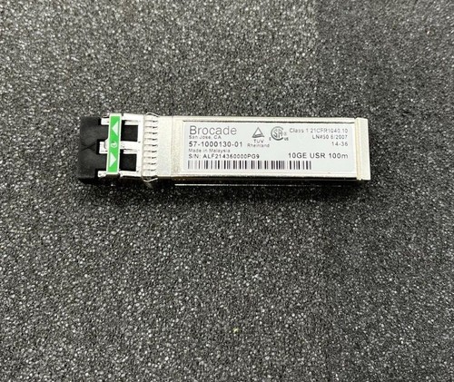 16 x Brocade 10Gbps USR MMF 100m LC Connector SFP+ Transceiver PN: 57-1000130-01 - Photo 2/3