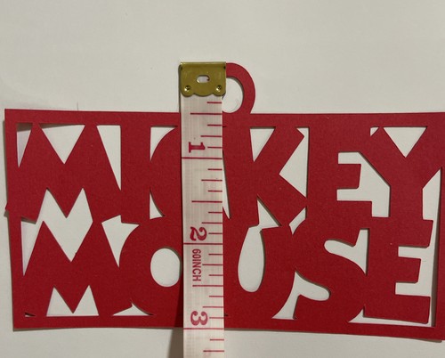 Mickey Mouse inspired Die cut, Scrapbook Cut Out handmade - Picture 4 of 4