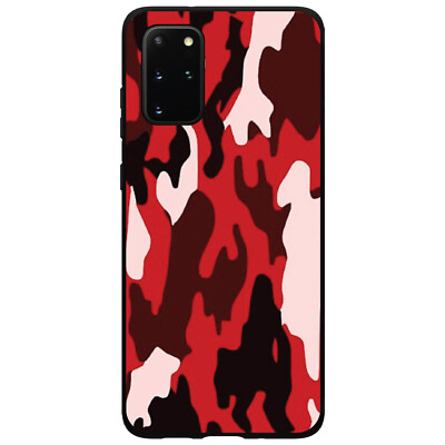 Hard Case Cover for Samsung Galaxy S Red Black Camouflage