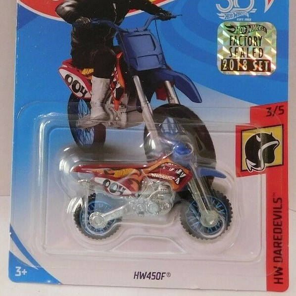 HW730 HOT WHEELS 2018 HW450F  MOTORCYCLE HW DAREDEVILS  FSS  