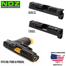 NDZ Sig P365 P365XL X Macro Slide Upgrade Stainless Steel RMSC Black Nitride