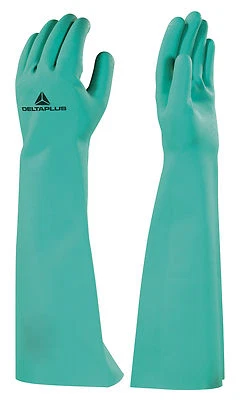 DeltaPlus Chemical Waterproof Gloves Nitrex Long Sleeve Gauntlet Nitrile Work