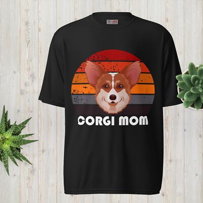 Retro Corgi Mom Gift Dog Mother Pet Welsh Corgi Mama Unisex t-shirt