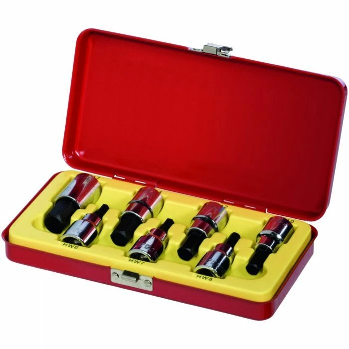 TTI 7 PIECE 1 2INCH METRIC INHEX SOCKET SET