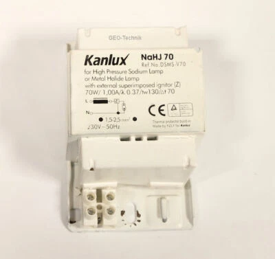 KANLUX Vorschaltgerät für SON, HS, NAV, HQI, HCI, CDM Lampe 70W