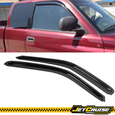 Fits 94-01 Dodge Ram 1500 2500 3500 Acrylic IN Channel Window Visors Rain Guard