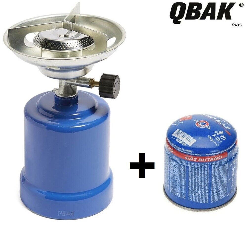 Hornillo camping gas cocina acampada campo playa + cartucho 190g