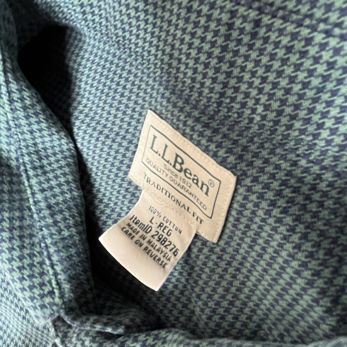 men's wicked good flannel shirt traditional fit houndstooth