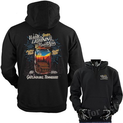 White Lightning Gatlinburg Smoly Mountains Graphic Pullover Hoodie