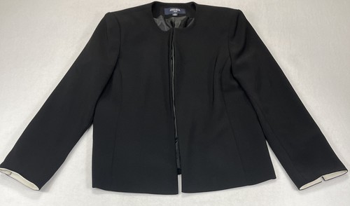 Jones Wear Black Open Front Lined Skirt Suit Women’s 10 - Picture 2 of 9