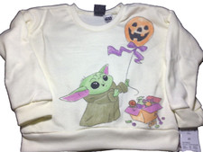 NWT Star Wars The Mandalorian Yoda Sweatshirt Size 5T Yellow