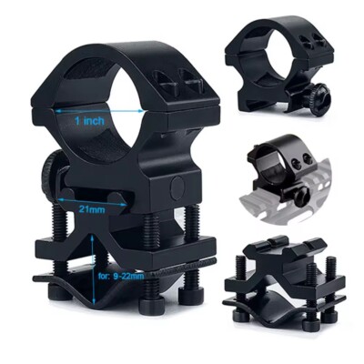 Universal Barrel Mount Adapter For Flashlight Laser Torch Gun Rifle Sight Scope