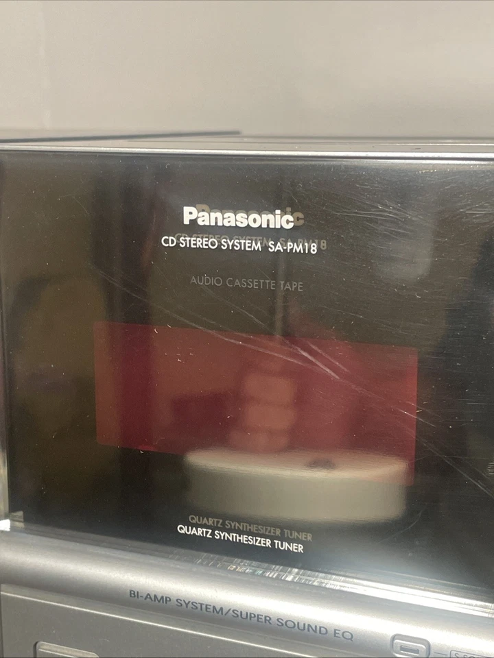 Panasonic 5 Disk CD Changer Model SA-PM18 W/2 Speakers SP-PM18 W/Remote (READ)!! - Image 3 of 4