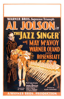 Jazz Singer Film AL Jonson Rerm-Poster/Reproduction HQ 50x70cm d'une