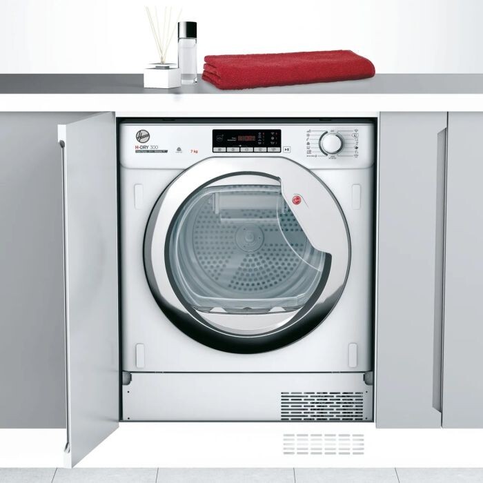 Hoover BATDH7A2TCE Integrated/Built-in Heat Pump Dryer - 7kg,  A++ Energy Rating