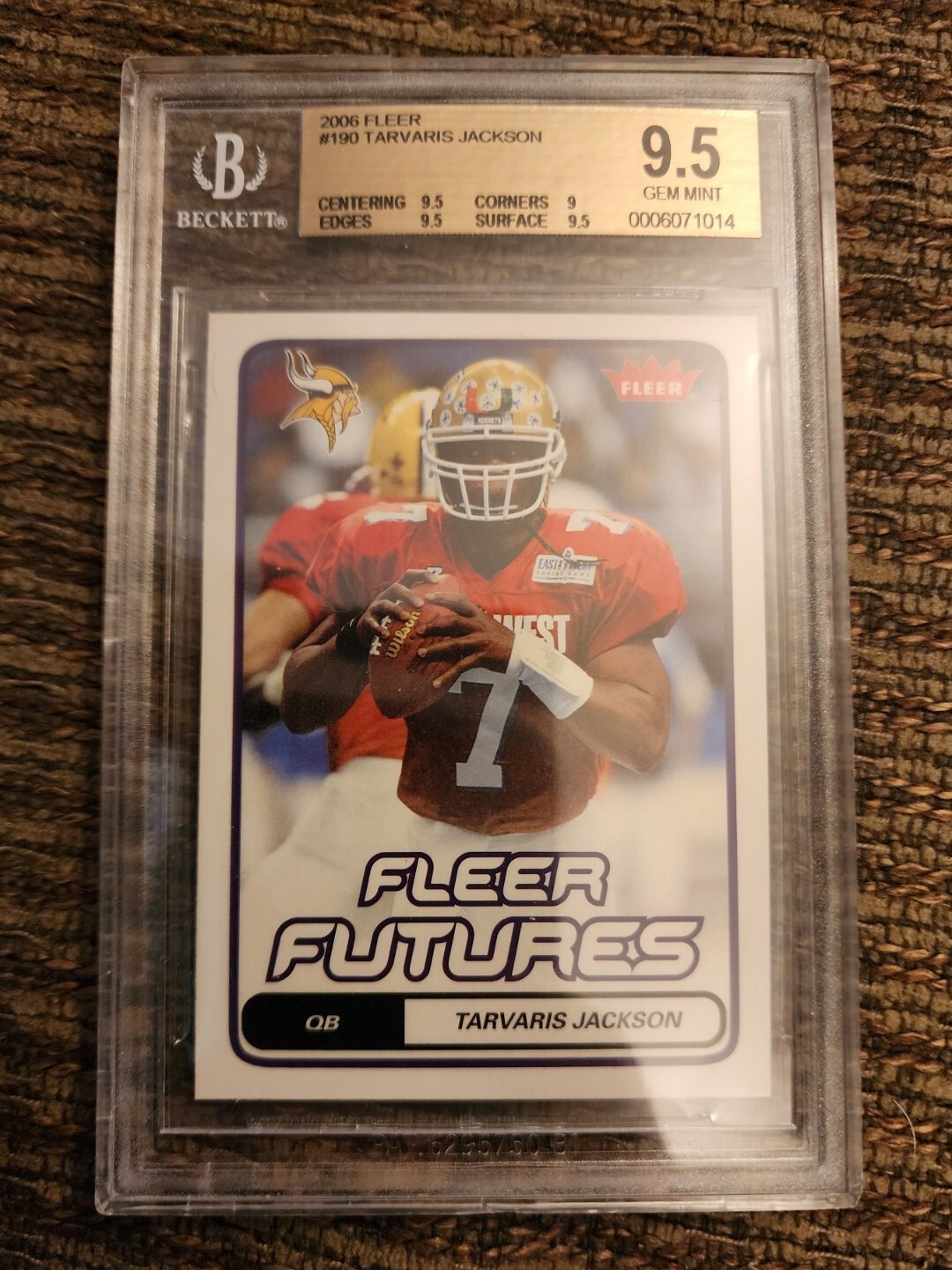 Tarvaris Jackson Fleer #190 Base