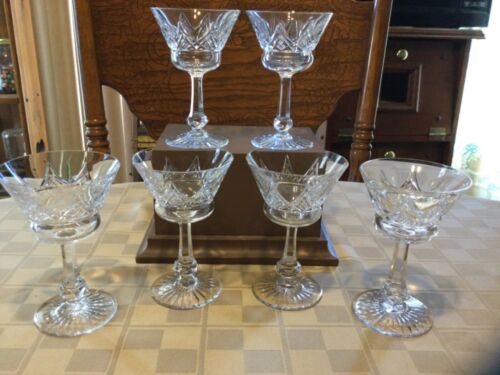 BACCARAT CRYSTAL SET OF 6 GLASSES 4-1/2” Tall 2-7/8” Across The Top MARKED - Picture 1 of 9