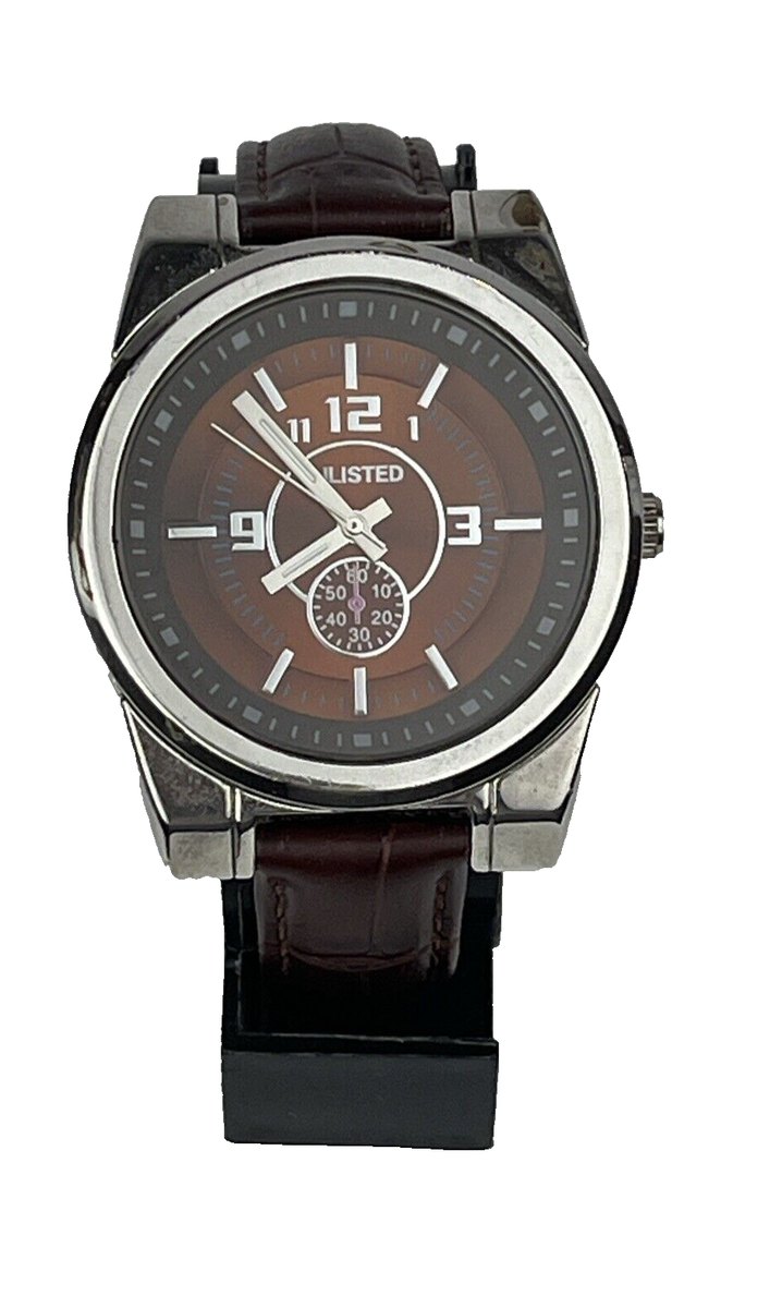 Kenneth Cole Unlisted Mens Leather Watch UL 1131 F105 for sale