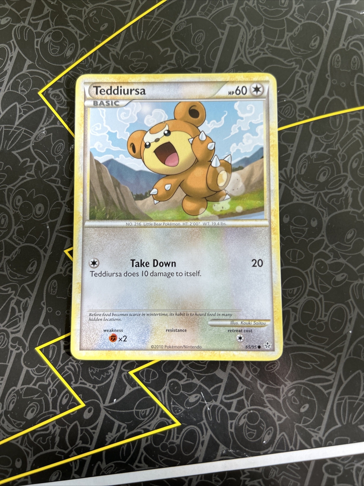 Pokemon TCG HGSS Unleashed Teddiursa 65/95