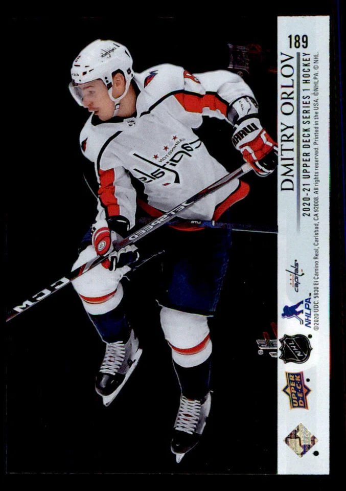 2020-21 Upper Deck Clear Cut Parallel #189 Dmitry Orlov (ref 241260) - Image 2 of 2