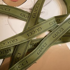 GUCCI Ribbon Green, 3/4" wide 36  ONE Yard or By The Yard