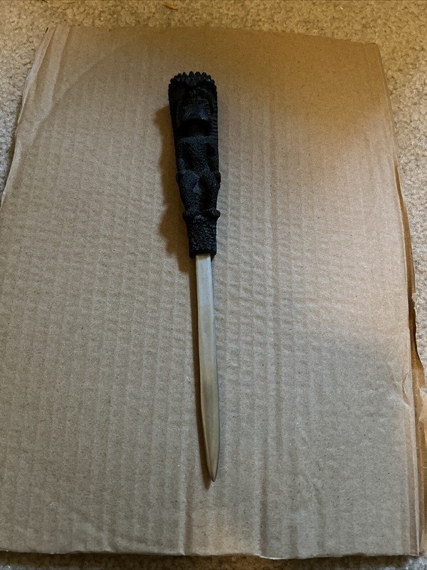 Vintage  Tiki Lava Letter Opener Souvenir