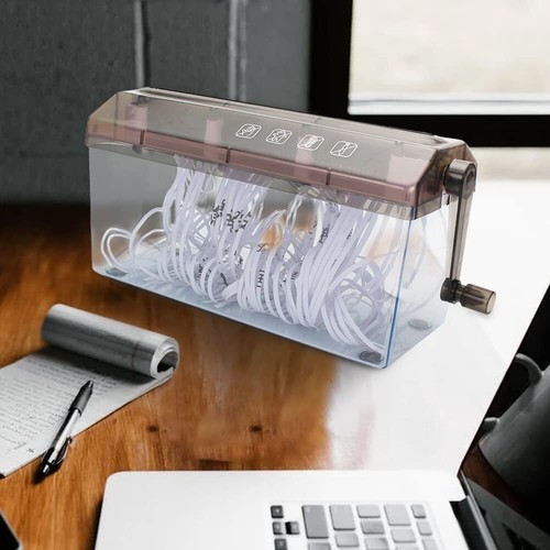 Mini Hand Shredder Portable Hand Shredder A4 Paper Shredder Manual Paper Shre... - Picture 5 of 6