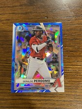 2021 Bowman Chrome Sapphire Geraldo Perdomo #BCP-109 Arizona Diamondbacks