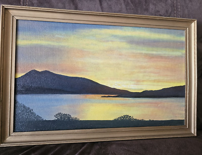 Ölgemälde ''Arran Midnight'', unsigniert