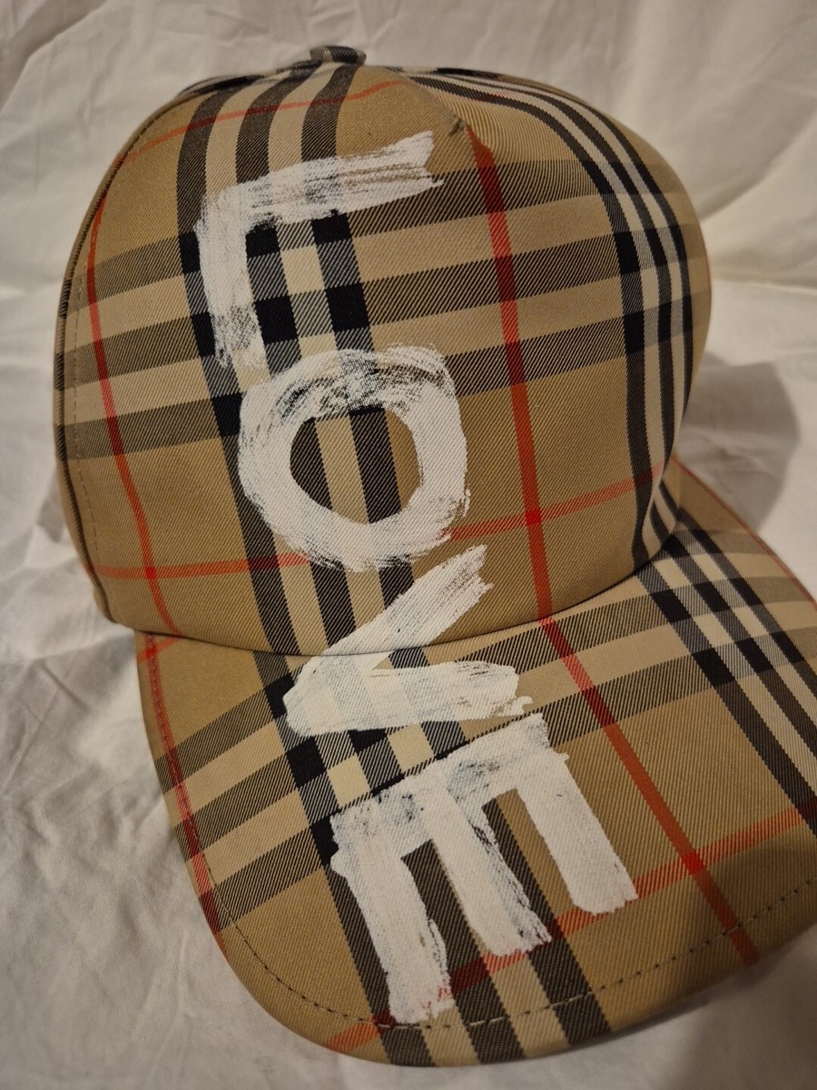 Burberry LOVE cap,Check very rare Baseball Cap| RRP £420 Excellent