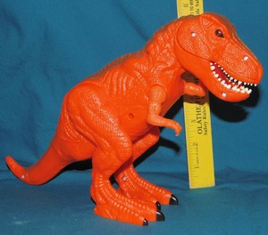 orange t rex toy