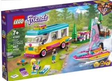 LEGO Friends Forest Camper Van & Sailboat 41681 New Sealed
