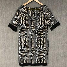 Style Co Dress Womens Large Black Career Knee Length Shirt Stretch Cowl