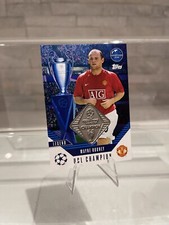 Match Attax 24/25 UCL Champion Relic Coin Wayne Rooney Manchester United Man Utd