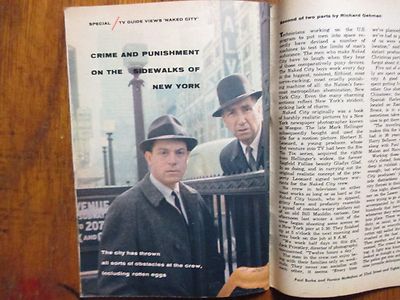 1961 TV Guide (HORACE McMAHON/SHARON HUGUENY/LISABETH HUSH/PAUL BURKE