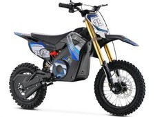 MotoTec 36V Pro Electric Dirt Bike 1200W Lithium 10Ah 23mph Off-Road - Blue